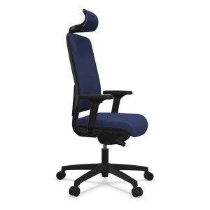 Ергономичен стол Rim Flexi Tech FX 1124, ST1 механизъм, до 120 kg, син