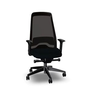 Ергономичен стол Interstuhl Every EV217, текстил, Synchronous механизъм, полиамидна основа, черен
