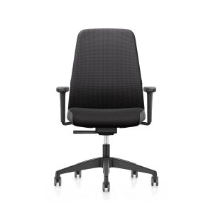 Ергономичен стол Interstuhl Every EV156, текстил, Autolift механизъм, полиамидна основа, черен