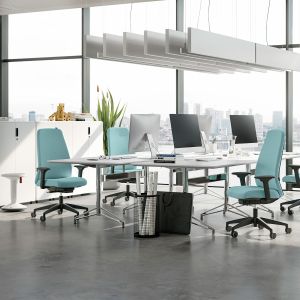 Ергономичен стол Interstuhl Every EV361, текстил, Synchronous механизъм, работен