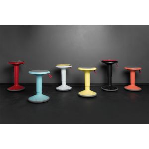 Табуретка Interstuhl Up 100U, кръгла, корал