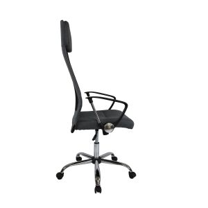 Директорски стол Roby, дамаска и меш, Tilt механизъм, до 130 kg, сив