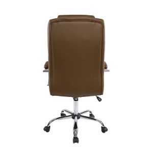 Директорски стол Slash, екокожа, Tilt механизъм, до 160 kg, кафяв