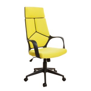Директорски стол Force Black, текстил, Tilt механизъм, до 120 kg, лимон
