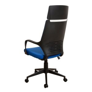 Директорски стол Force Black, текстил, Tilt механизъм, до 120 kg, тъмносин