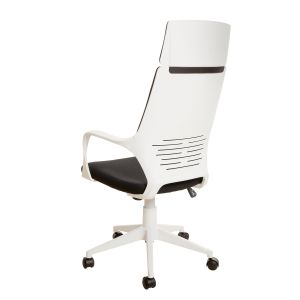 Директорски стол Force White, текстил, Tilt механизъм, до 120 kg, черен