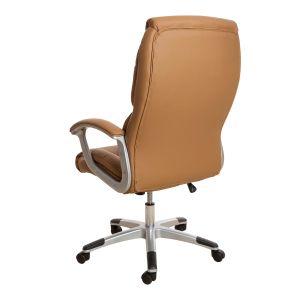 Директорски стол Oscar, екокожа, Tilt механизъм, до 120 kg, кафяв