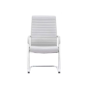 Посетителски стол RFG Bright M, екокожа, до 130 kg, бял, 2 броя в комплект