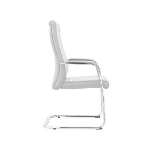 Посетителски стол RFG Bright M, екокожа, до 130 kg, бял, 2 броя в комплект