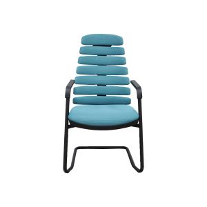 Посетителски стол RFG Spike 17 M, текстил, метална основа, до 120 kg, светлозелен