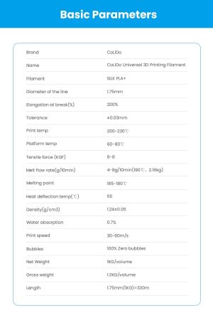 Филамент за 3D принтер Silk, PLA+, 1.75 mm, 1 kg, бронз