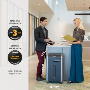 Fellowes Шредер за унищожаване на документи Powershred 225i, 100% Jam Proof, Strip-Cut