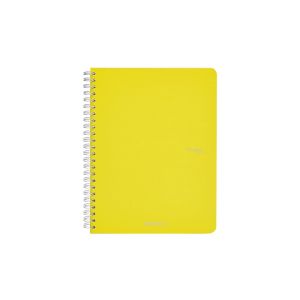Fabriano Тетрадка Ecoqua, A5, картонена корица, със спирала, 70 листа, жълта