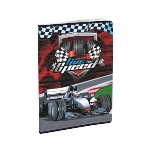 Тетрадка, A5, широки редове, офсетова хартия, мека корица, 40 листа, дизайни за момче