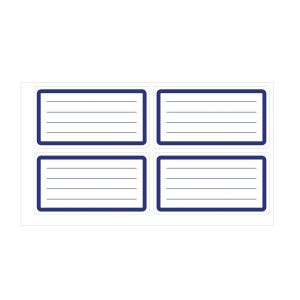 Top Office Самозалепващи се етикети, ученически, бели, 40 броя