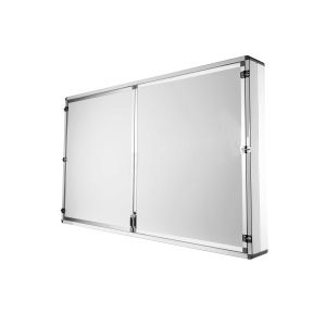 Office 1 Система бяла дъска Wings, магнитна, с 2 крила, за дисплей 75''