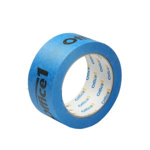 Тиксо, хартиено, 48 mm х 40 m, UV, синьо, с един цвят печат