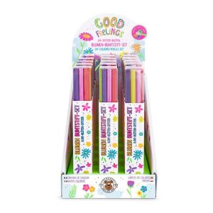 Цветни моливи Trendhaus Good Feelings,9 цвята с острилка