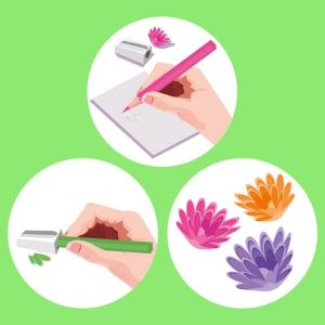 Цветни моливи Trendhaus Good Feelings,9 цвята с острилка