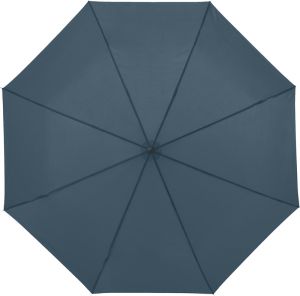 Чадър 21.5", сгъваем, синьосив