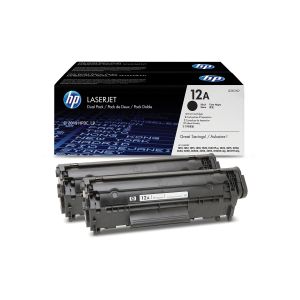 Оригинална тонер касета HP Q2612AD, 2000 страници/5%, Black, 2 броя