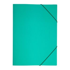 Папка, картонена, с ластик, UV лак, 235 х 325 mm, 350 g/m2, зелена