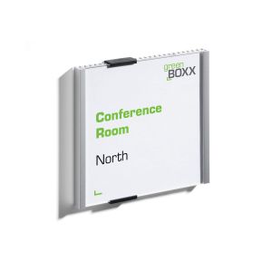 Durable Табела за врата Info Sign, 149 x 148.5 mm, сребриста