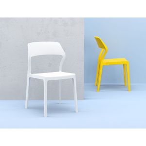 Градински стол RFG Snow, пластмасов, до 120 kg, тъмносив