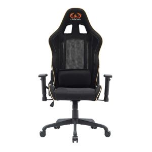 Геймърски стол RFG Move Legend, Butterfly механизъм, полипропиленова основа, до 150 kg, черно-златист