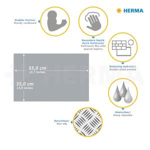 Herma Подложка за бюро Unicorn, картонена