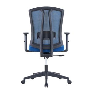 Ергономичен офис стол RFG Primo W, дамаска и меш, Multi-function механизъм, до 130 kg, син