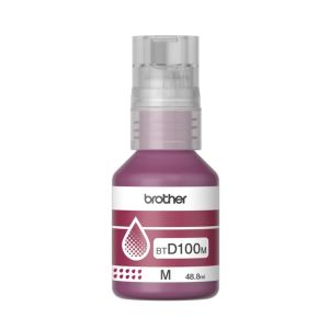Оригинално мастило за принтер Brother BT-D100M, 5000 страници/5%, Magenta