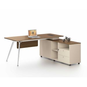 Бюро RFG Paris, 1800 х 1600 х 750 mm, ПДЧ 25 mm, орех и светлосиво