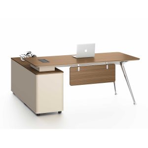 Бюро RFG Paris, 1800 х 1600 х 750 mm, ПДЧ 25 mm, орех и светлосиво