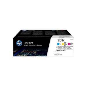 Оригинална тонер касета HP 3-Pack CF253XM 201X, 2300 страници/5%, Cyan, Yellow, Magenta