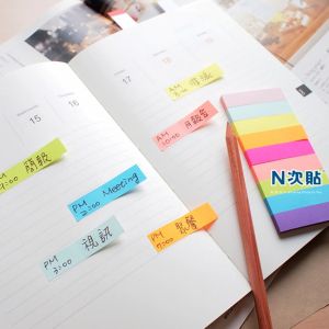 Stick'n Самозалепващи се индекси, хартиени, 12 x 50 mm, 9 цвята, 450 броя