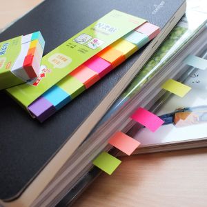 Stick'n Самозалепващи се индекси, хартиени, 12 x 50 mm, 9 цвята, 450 броя