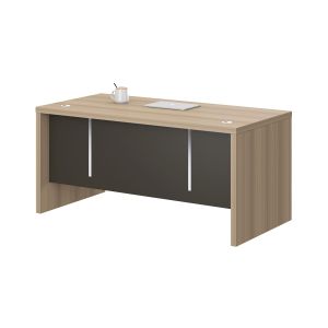 Бюро RFG Milano, 1600 х 790 х 750 mm, ПДЧ 40 mm, светъл дъб и тъмносиво