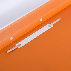 Office 1 Папка, PP, с перфорация, оранжева, 12 броя