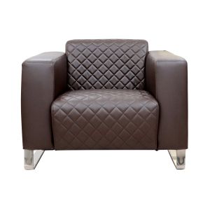 Фотьойл RFG Zelda, екокожа, кафява седалка, кафява облегалка