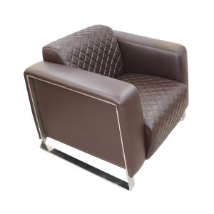 Фотьойл RFG Zelda, екокожа, кафява седалка, кафява облегалка