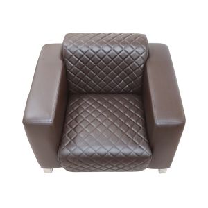 Фотьойл RFG Zelda, екокожа, кафява седалка, кафява облегалка