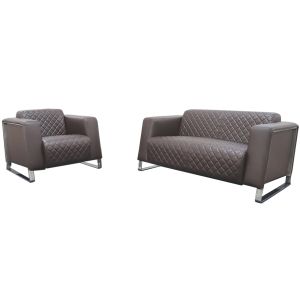 Фотьойл RFG Zelda, екокожа, кафява седалка, кафява облегалка