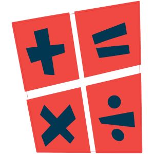 STEM Стикер, Математика и информатика - Математика, комплект D8, 50 cm, стикер 1