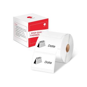 Phomemo Етикети за термопринтер XP4030, на ролка, бели, 4 х 3 cm, 230 етикета, 3 ролки