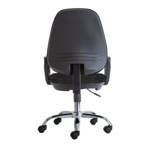 Ергономичен стол RFG Presto Chrome, текстил, до 130 kg, сив меланж