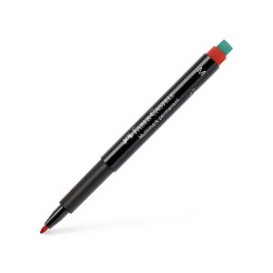 Faber-Castell Тънкописец 1525 OHP M, перманентен, 1.0 mm, червен