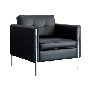 Фотьойл RFG Frida, екокожа, черна седалка, черна облегалка