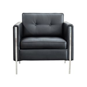 Фотьойл RFG Frida, екокожа, черна седалка, черна облегалка