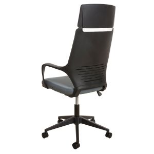 Директорски стол Force Black, текстил, Tilt механизъм, до 120 kg, сив